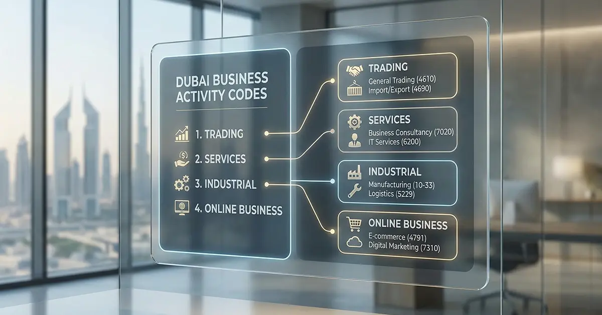 DED License Activities List in UAE